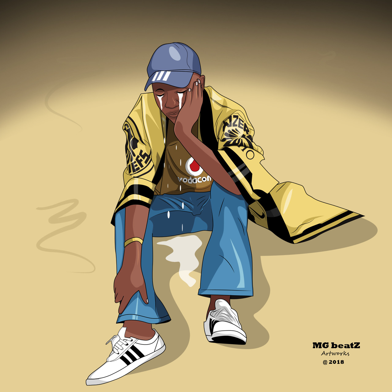 Artstation A Kaizer Chiefs Fan Crying After They Lost 3 1 To Orlando Pirates Sydney Mg Beatz Muthaphuli