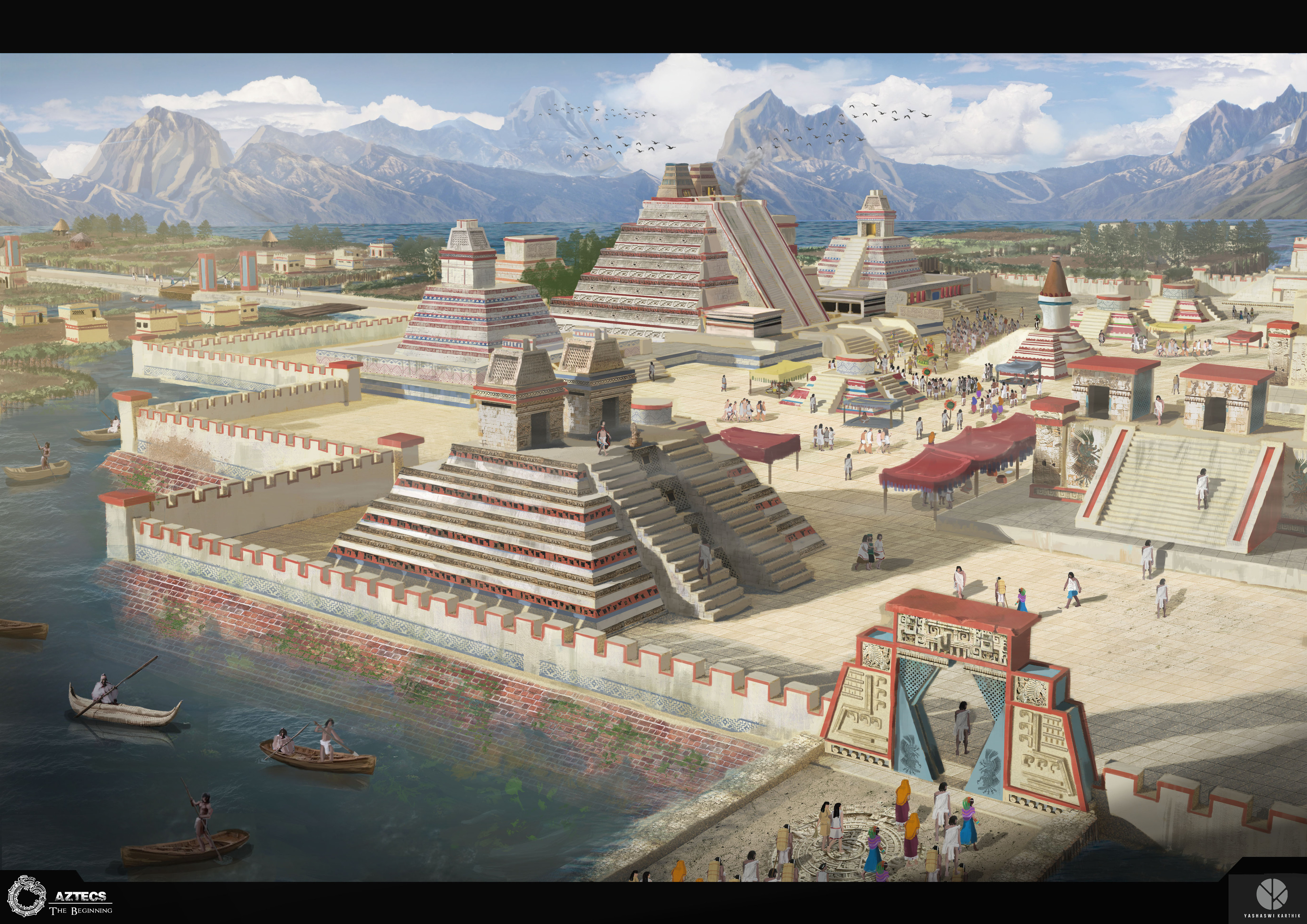 Yash2333 Artstation Com Tenochtitlan