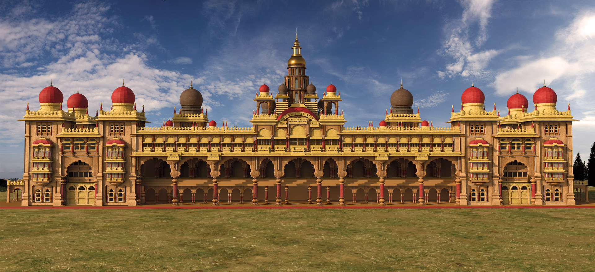 Artstation 3d Mysore Palace Amit Kharb