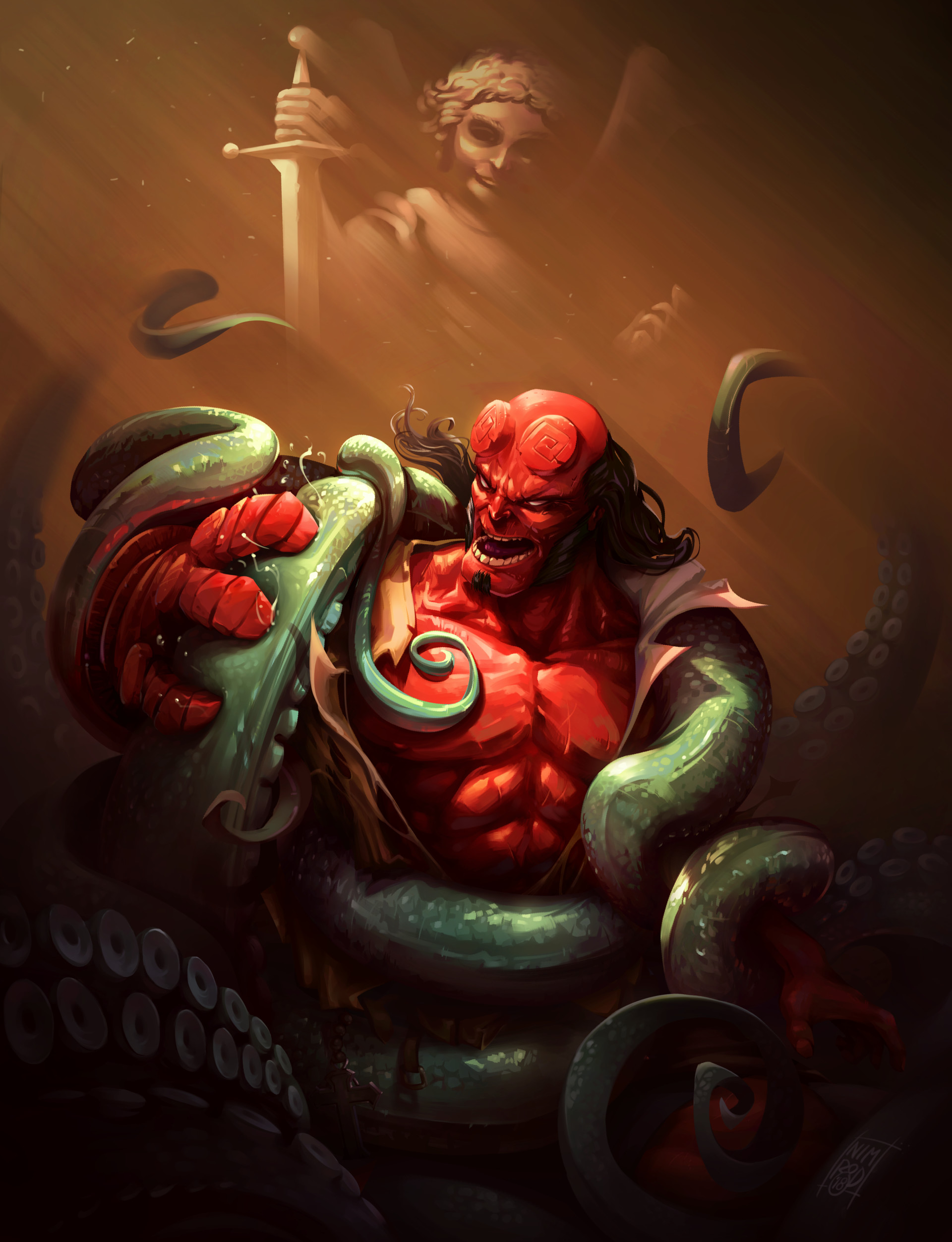 Artstation Hellboy Fan Art