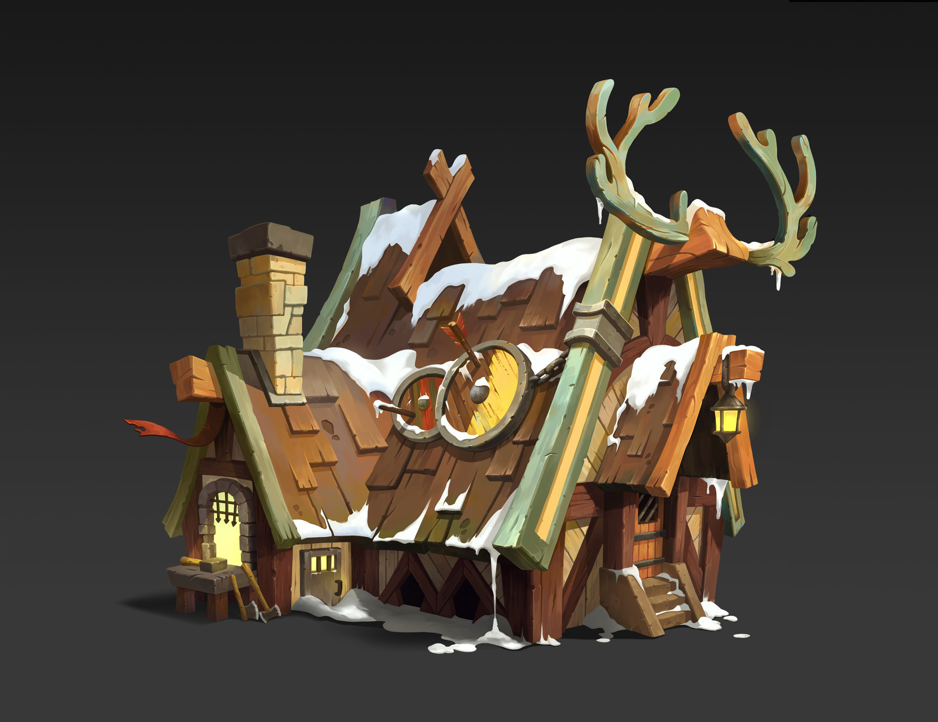 Artstation Reindeer Blacksmith Riley Ribatto