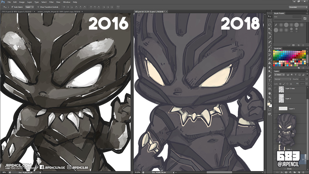 Artstation 683 Black Panther Jr Pencil