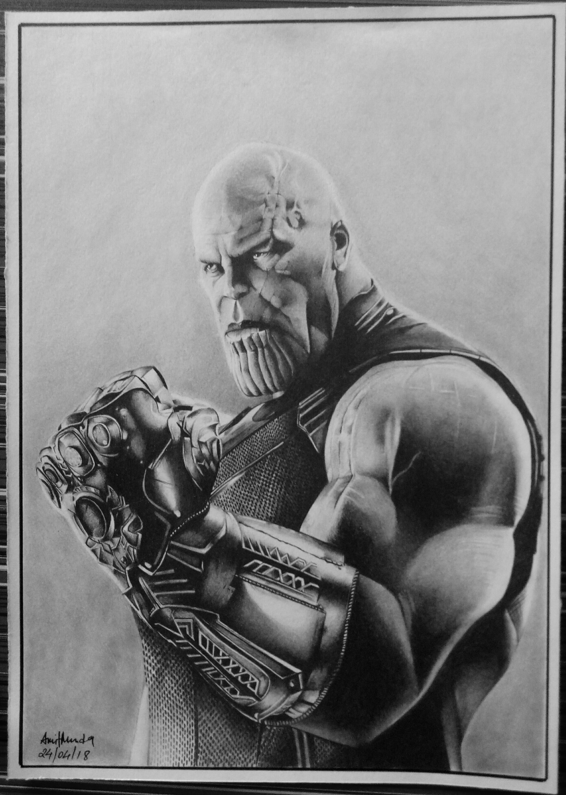 Just finished up this thanos sketch  rMarvel
