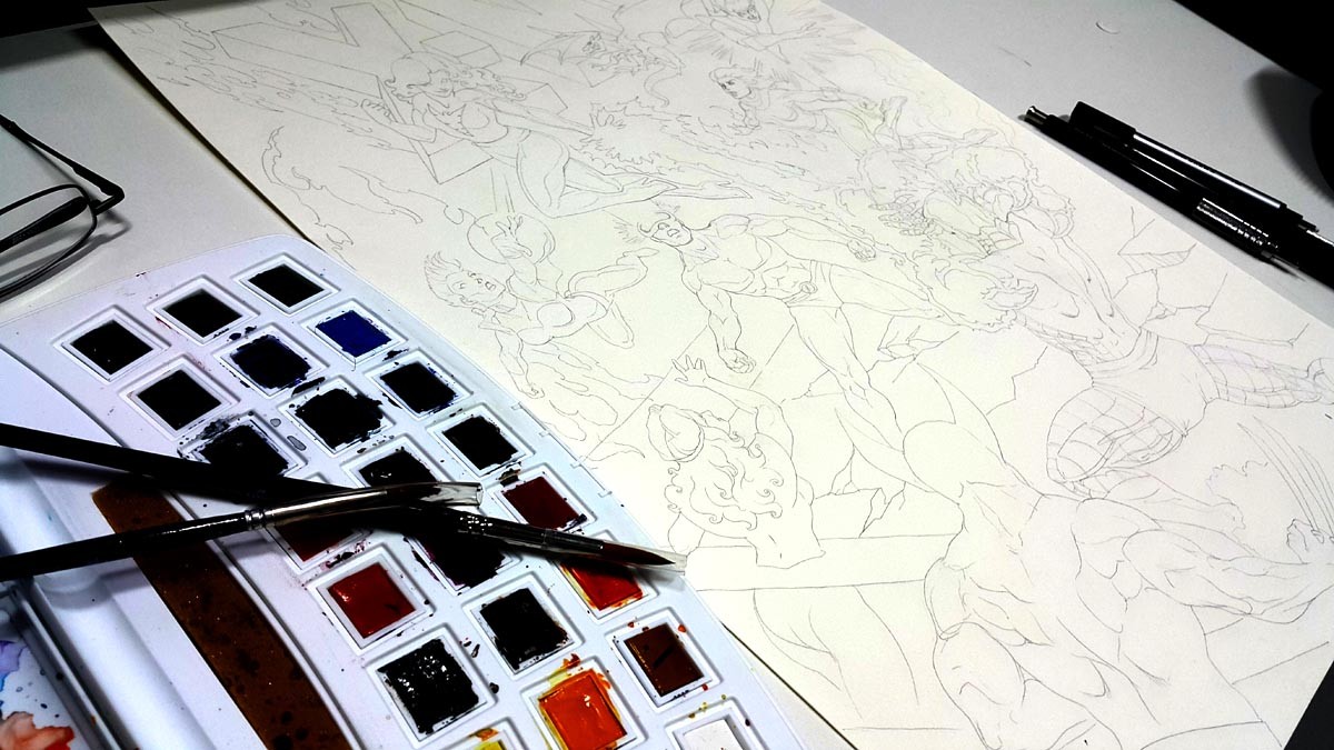 ready to start the painting...