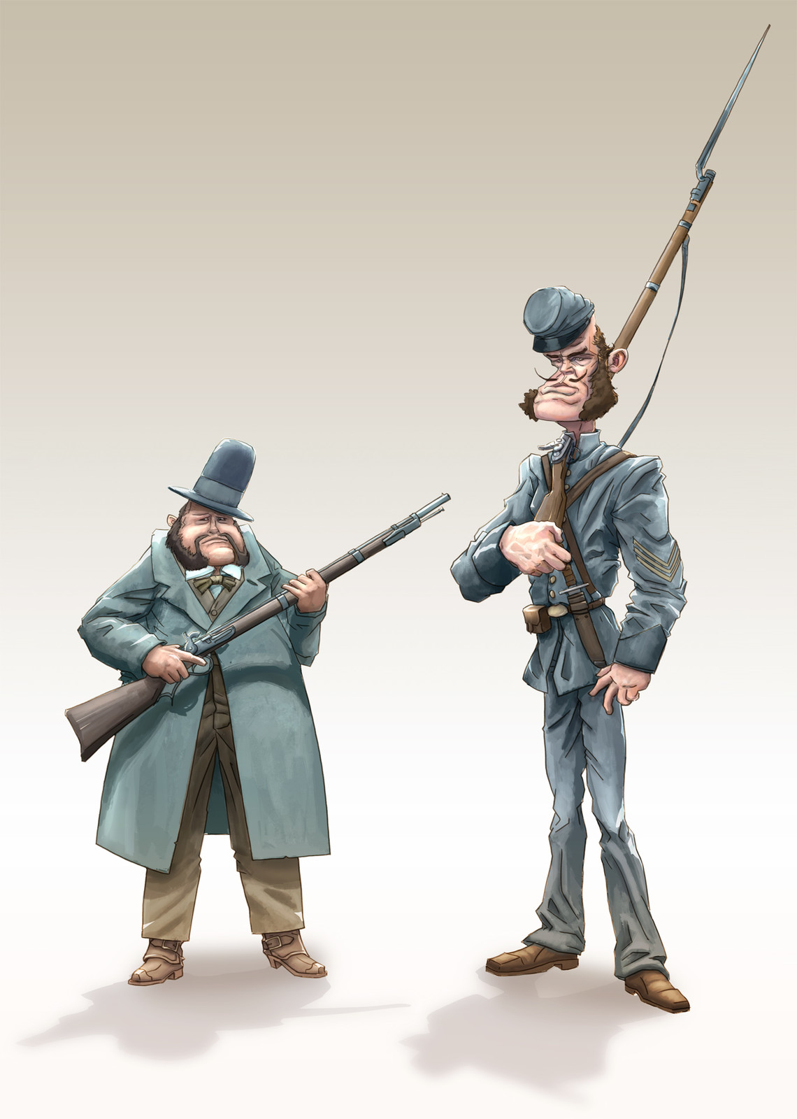 The Lawmen: Major Dingston and his adjutant Ex- Sgt. Taylor
