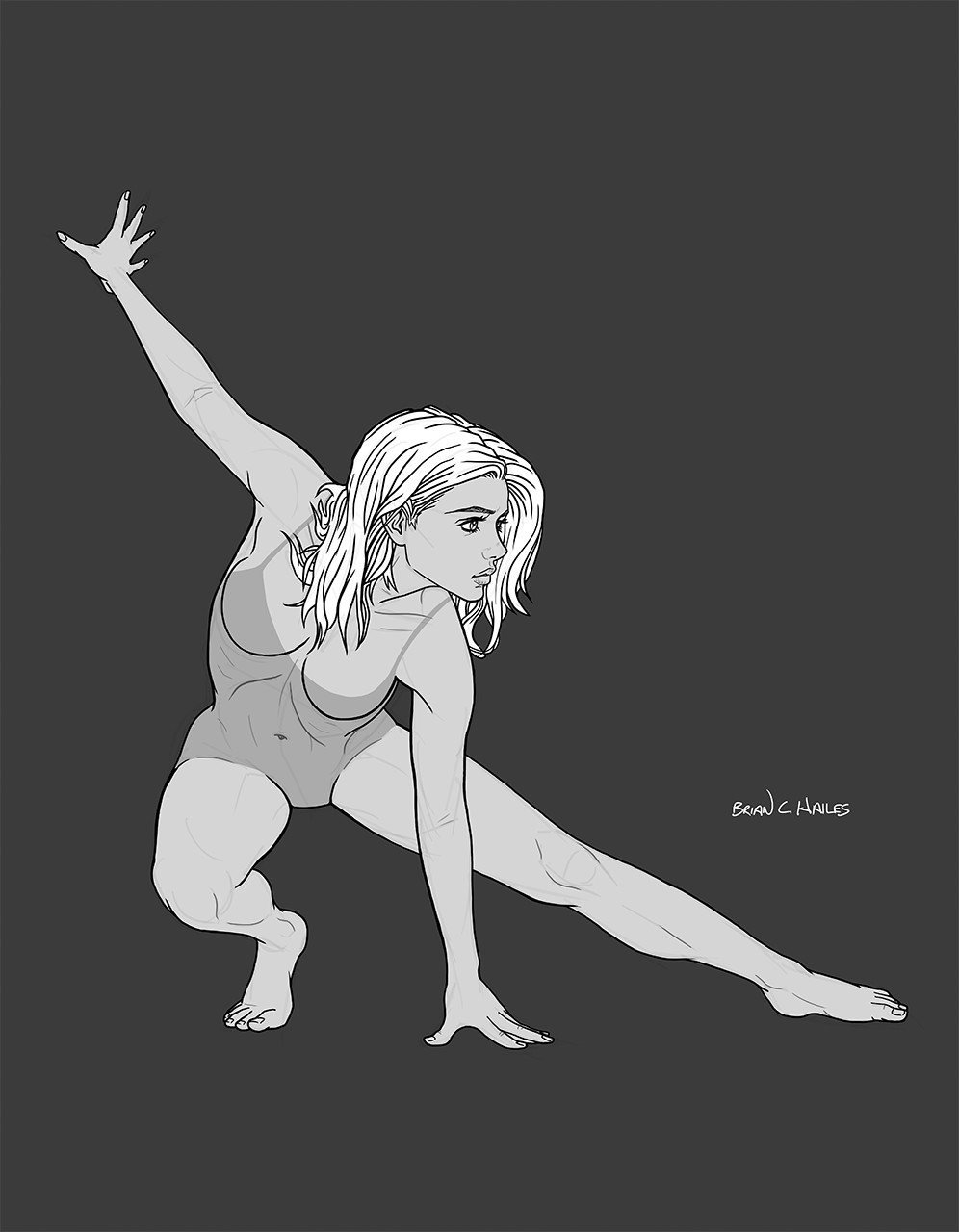 Artstation Female Figure Study Crouching Fight Stance Brian C Hailes Choose any of 4 images and try to draw it. crouching fight stance brian c hailes