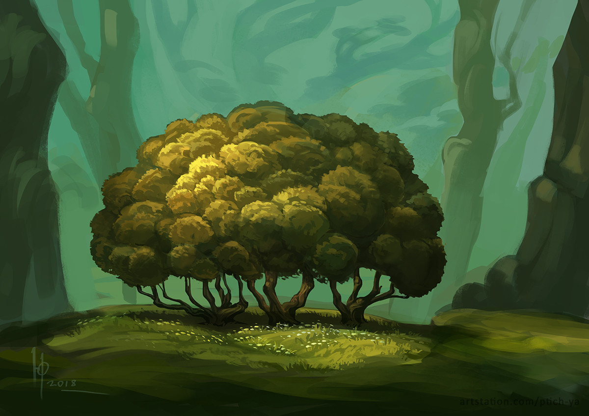 ArtStation - Stylized trees