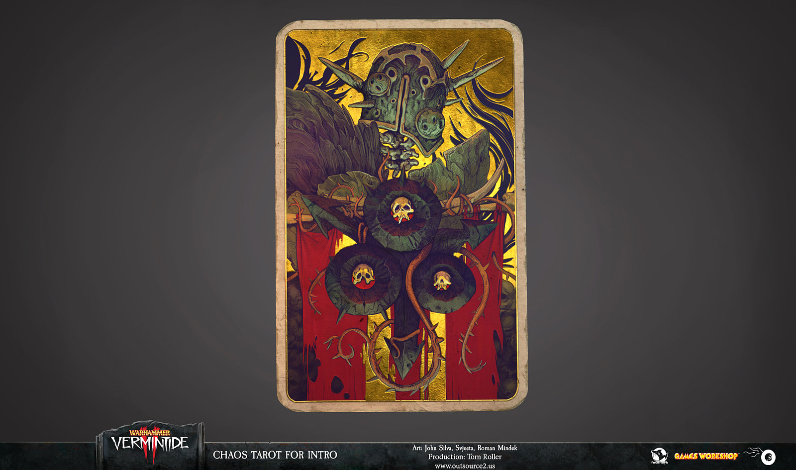 The final tarot that was used in Warhammer Vermintide II intro cut-scene.