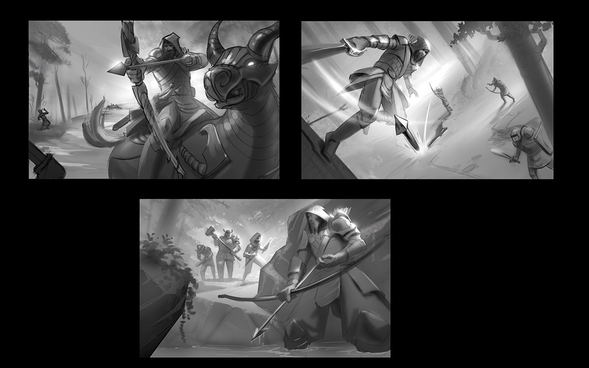The initial thumbnails for this splash.
