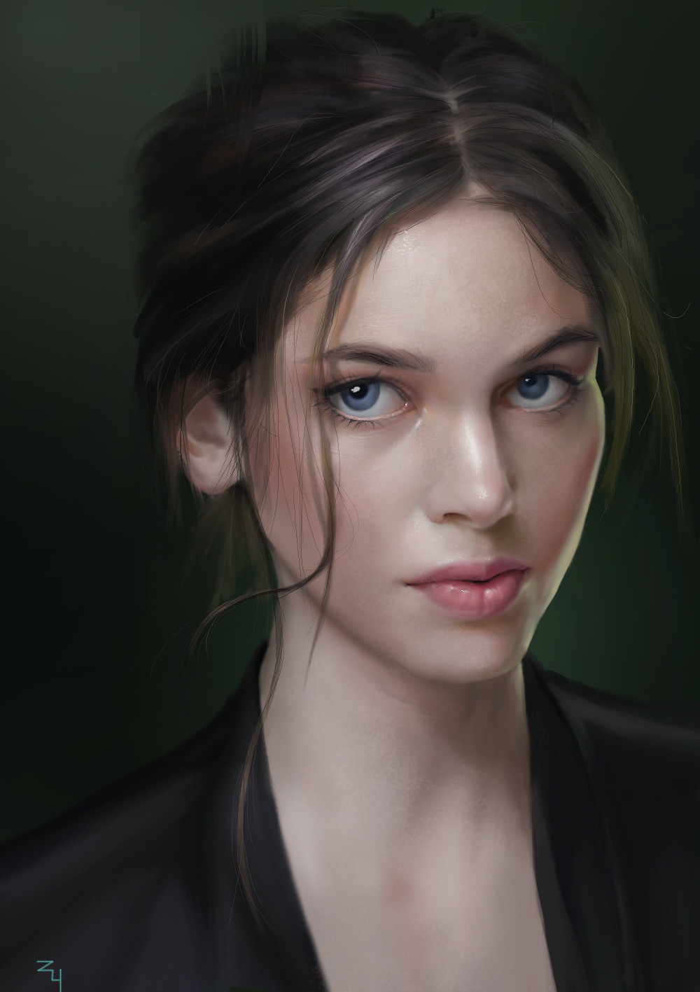 ArtStation - Drawing practice of the female head