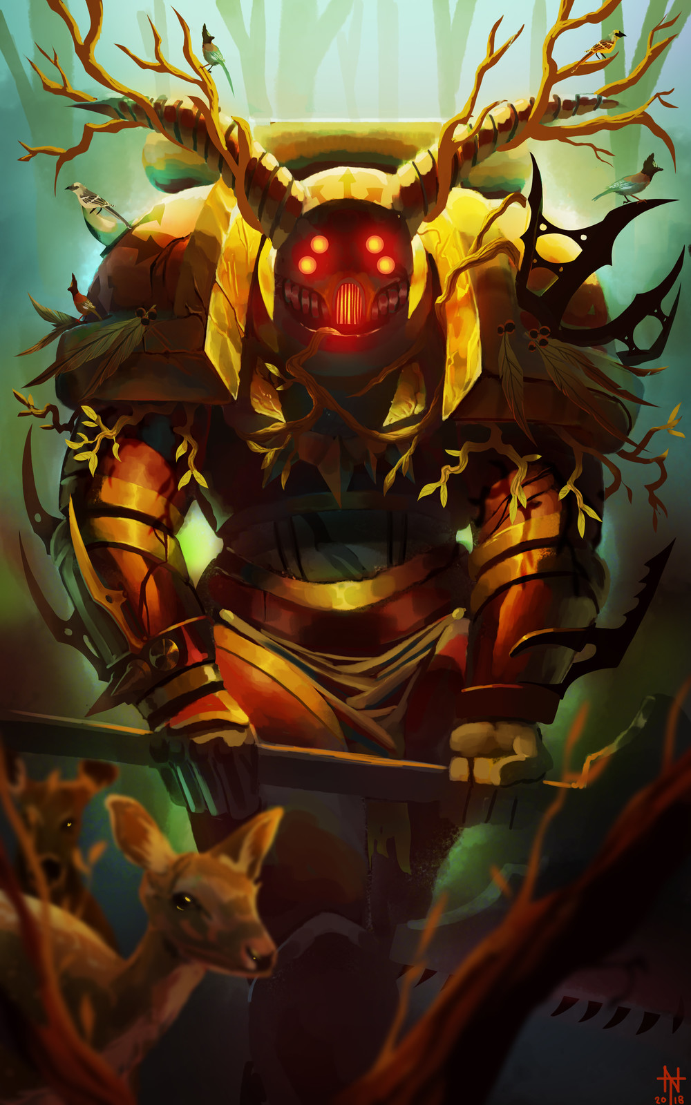 Forested Chaos Marine