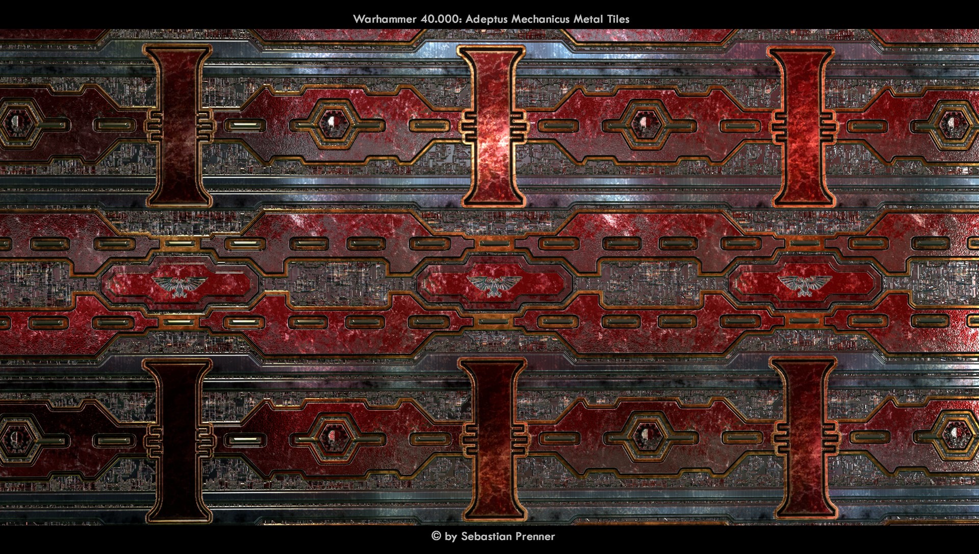 Artstation Warhammer 40k Adeptus Mechanicus Metal Tiles