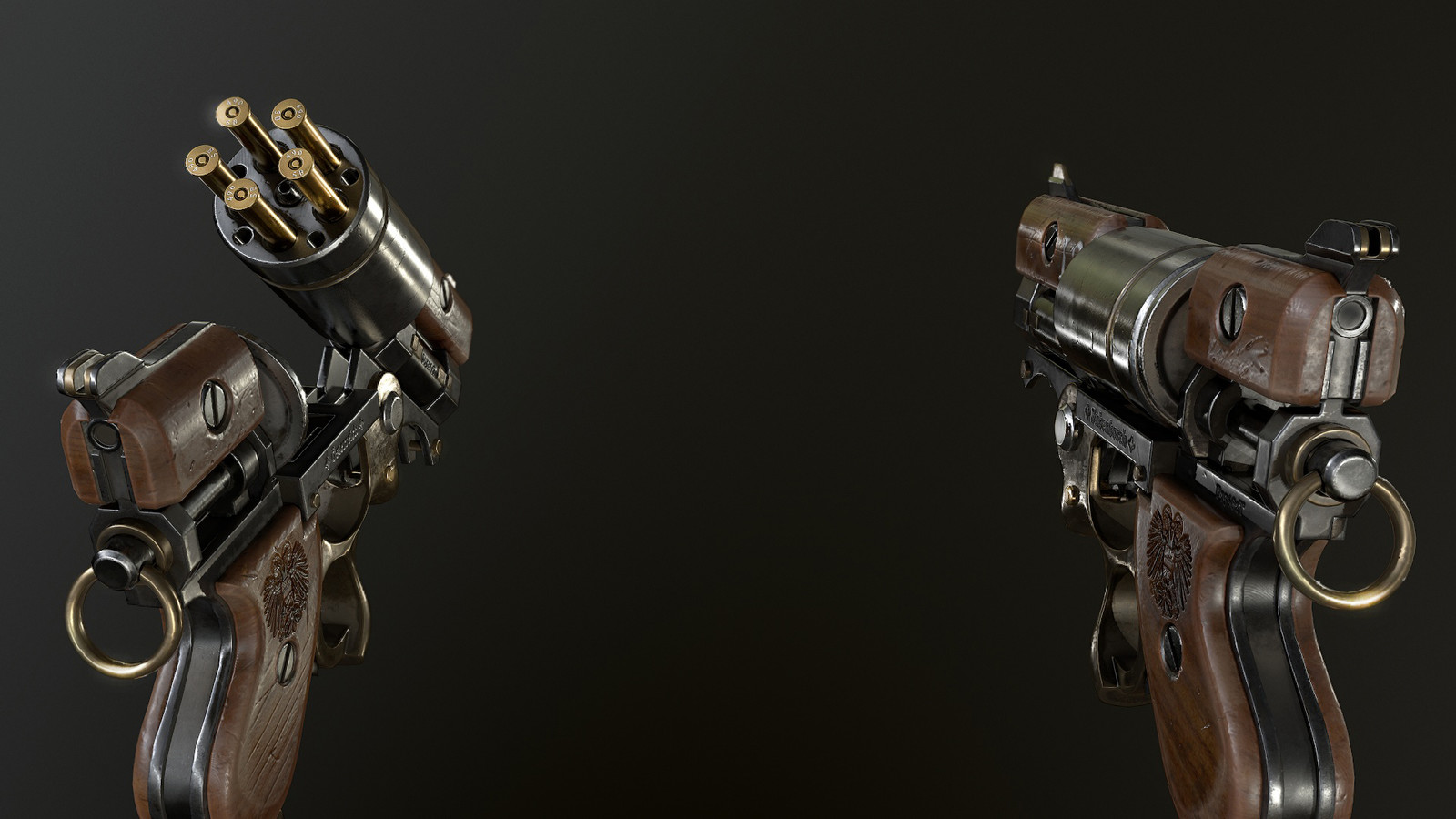 Gregory Trusov - Steampunk revolver