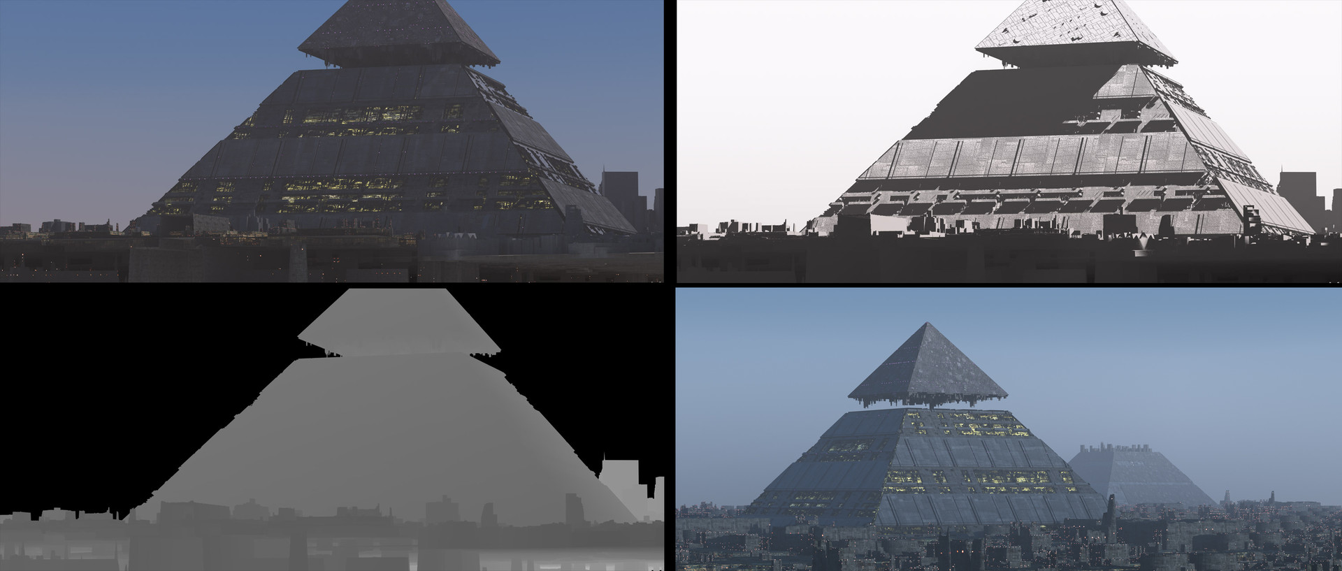 Artstation Sci Fi Pyramid Zg Long