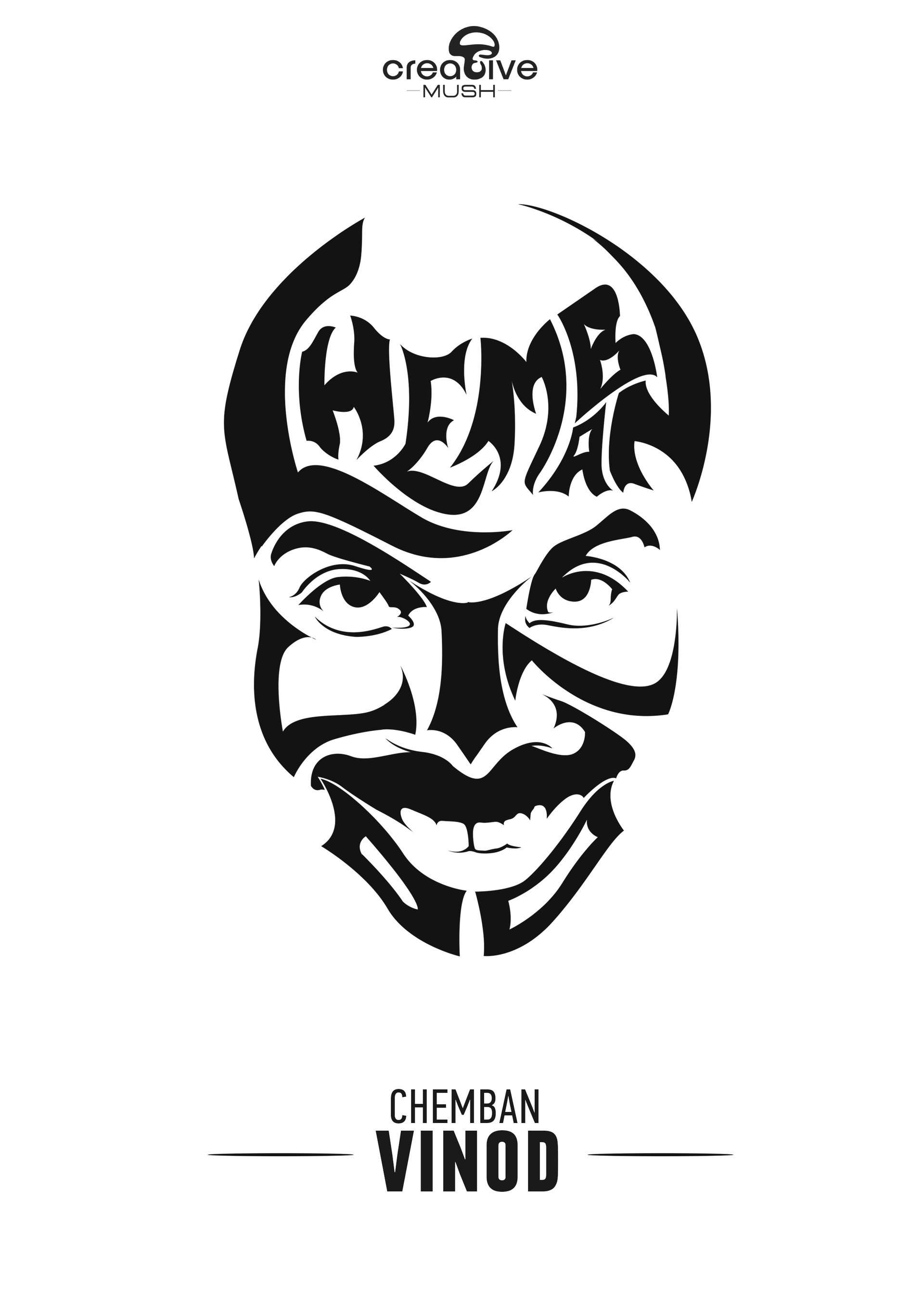 Malayalam Actors Stencil Drawing Joju Malayalam Actor Stencil Art Art