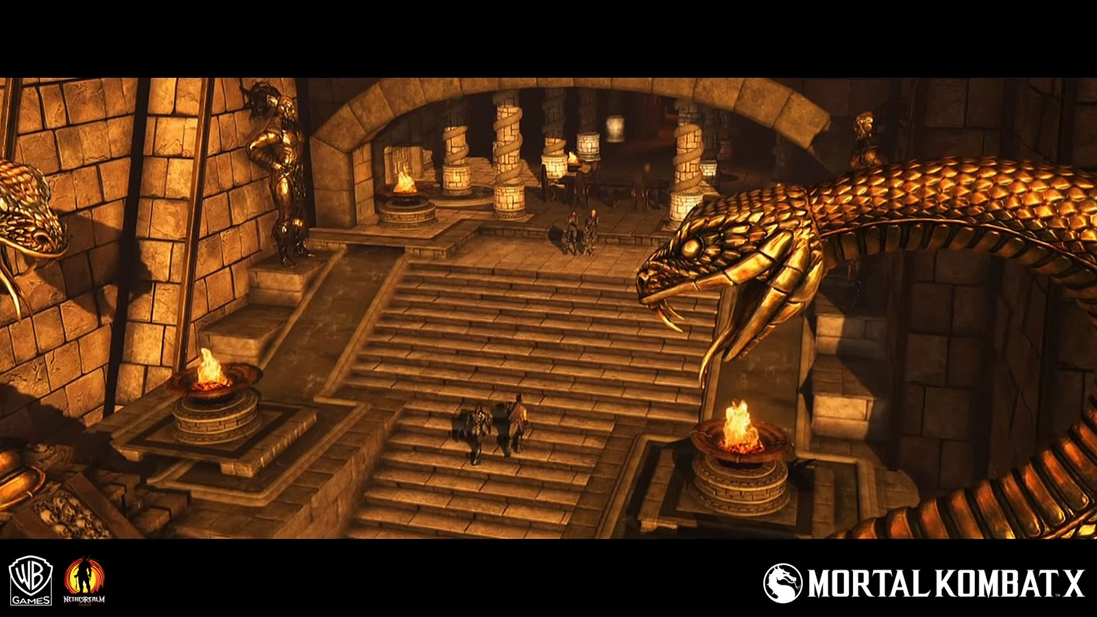 Kotal Chamber
The stairway, chamber floor, chamber wall, water trench, and archway are assets I created. I also created the Kotal Kahn statues by posing and texturing the character mesh.