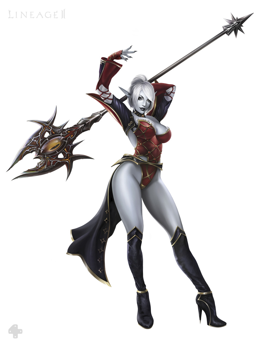 Artstation Lineage 2 Dark Elf Maggie Fess