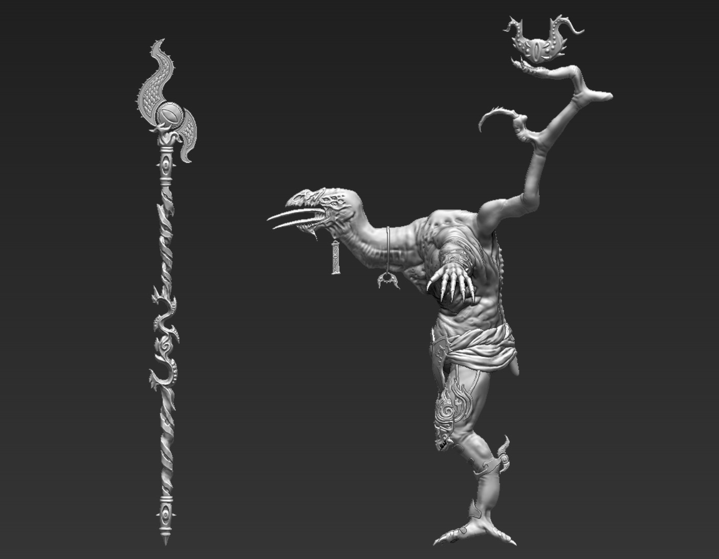 Lord of Change - Warhammer - T-pose - 3D model by Max.H.A.J (@Max.H.A.J)  [04b04b6]