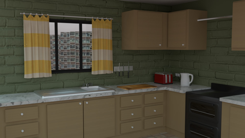 Artstation Apartment Kitchen Alan Jones