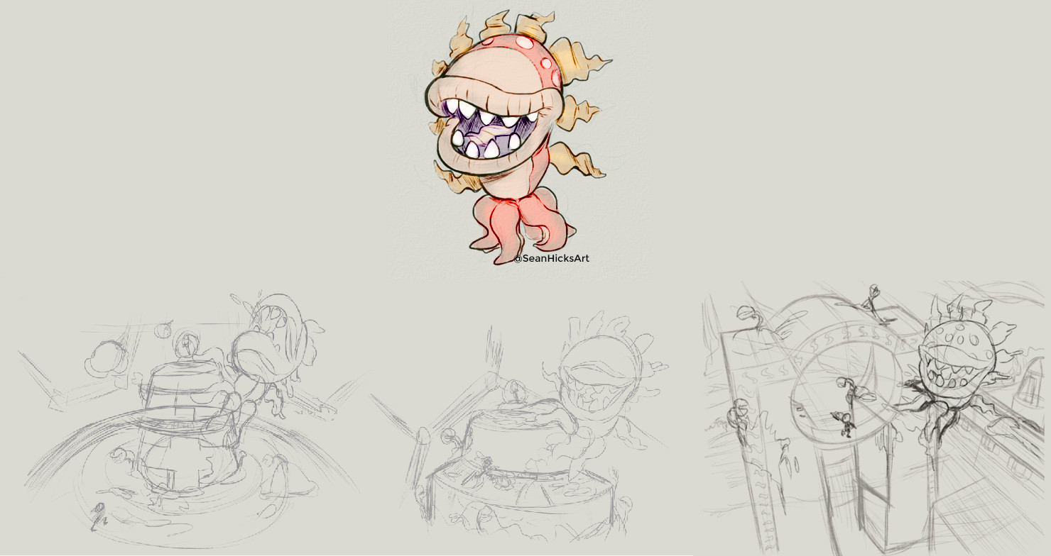 Some of the preliminaries for making the Octo Petey boss fight. 