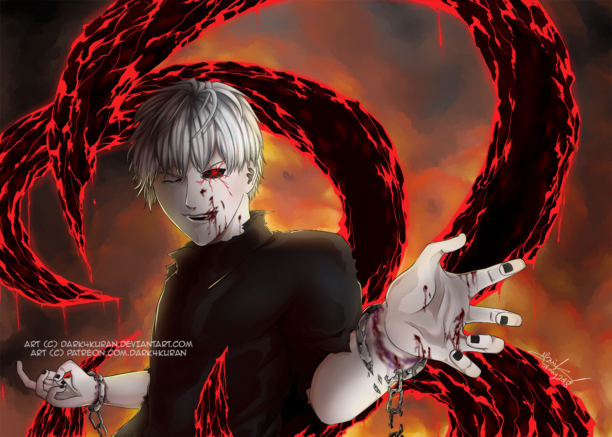 Artstation Ken Kaneki Tokyo Ghoul Alexandre Boily