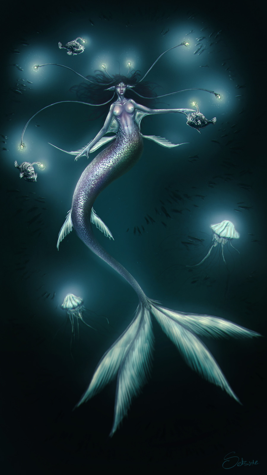 Artstation Deep Sea Mermaid Michele Rocco