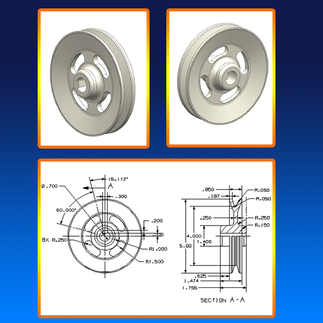 Kevin Stallsmith - CAD of gear pulley