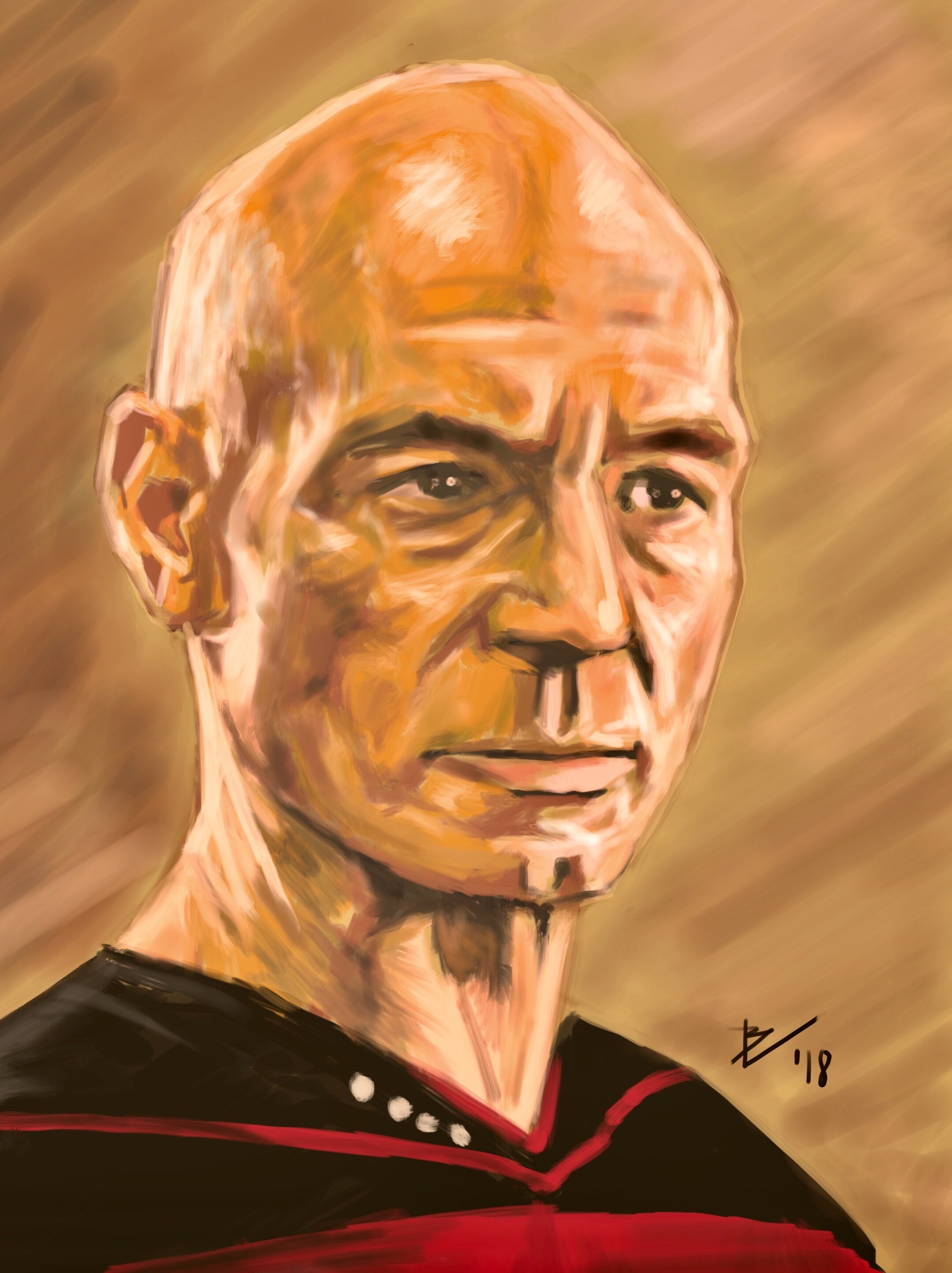 Artstation Captain Picard Boris Vidovic