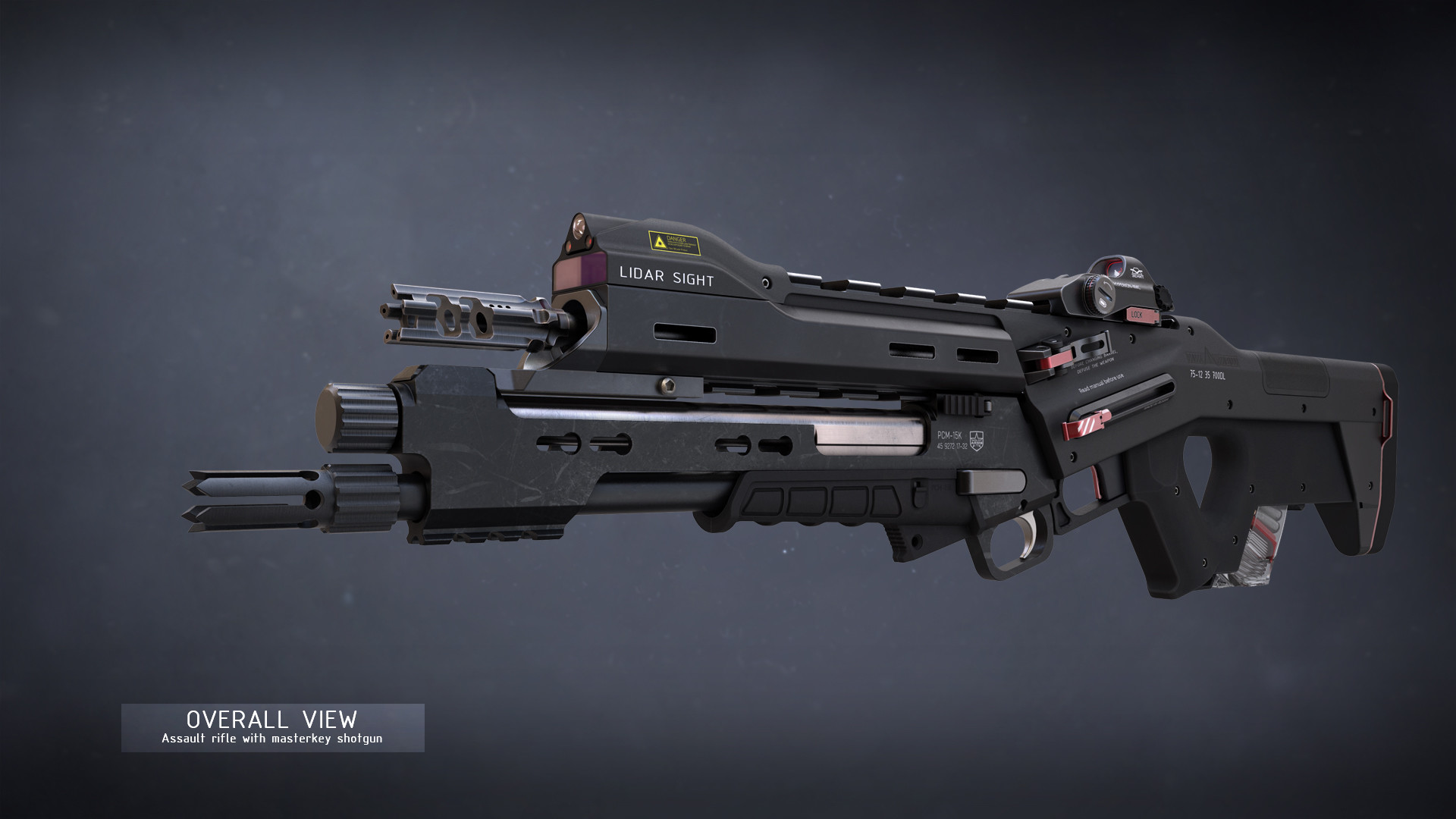 Vitaly Kuznetsov - Sci-fi modular assault rifle concept