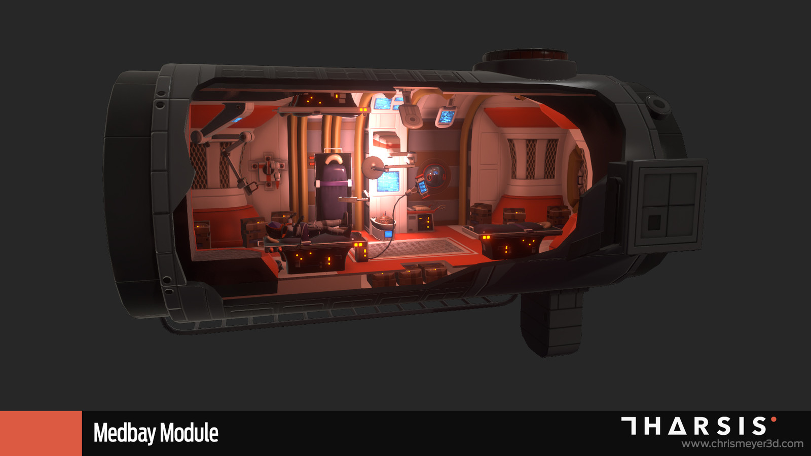 Medbay Exterior Cutaway