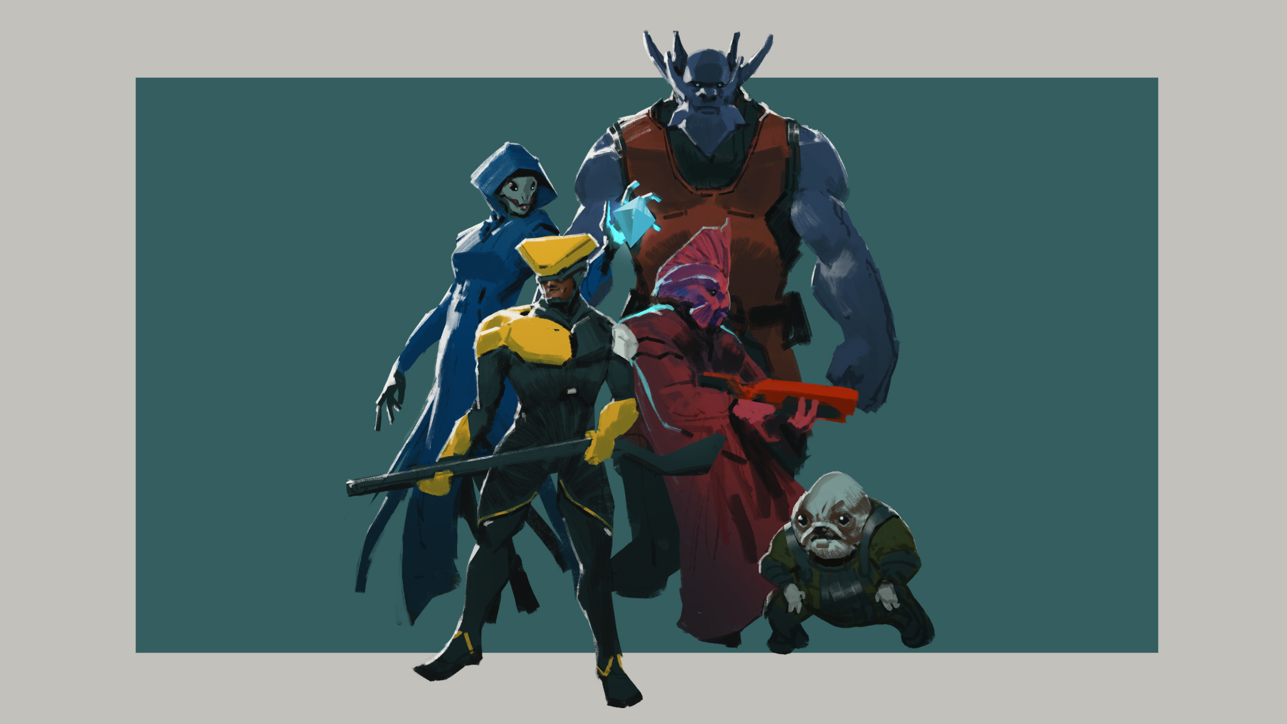 Group shot sketch to share vision for this project