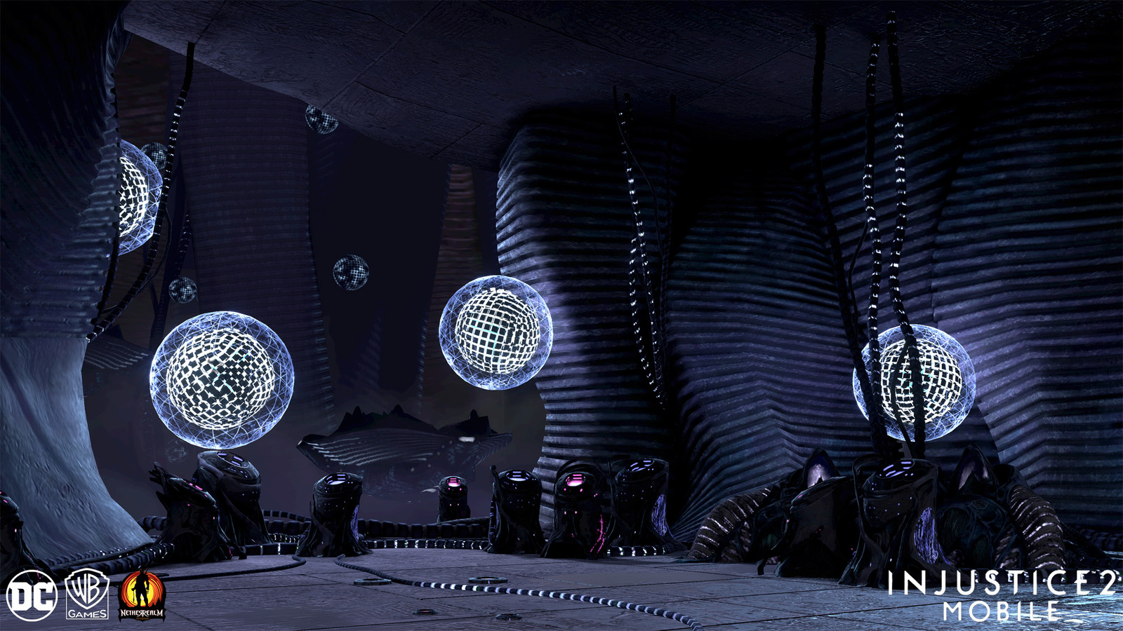 Brainiac Ship Mobile
The floating platform, columns, and wires  are assets I optimized and adjusted from their console versions.