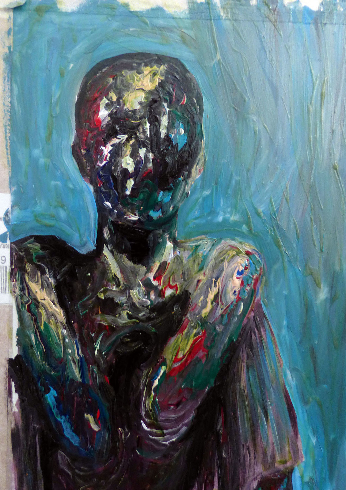 ACRYLIC PAINTING : GUTTER CHILD A4