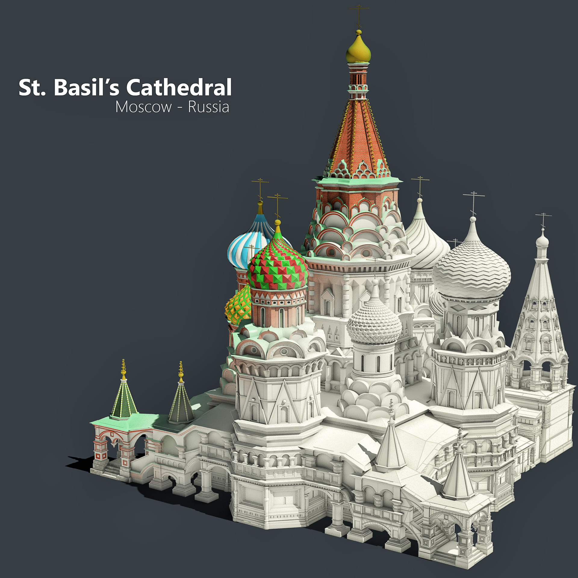 Artstation St Basil S Cathedral Moscow Russia Emerson