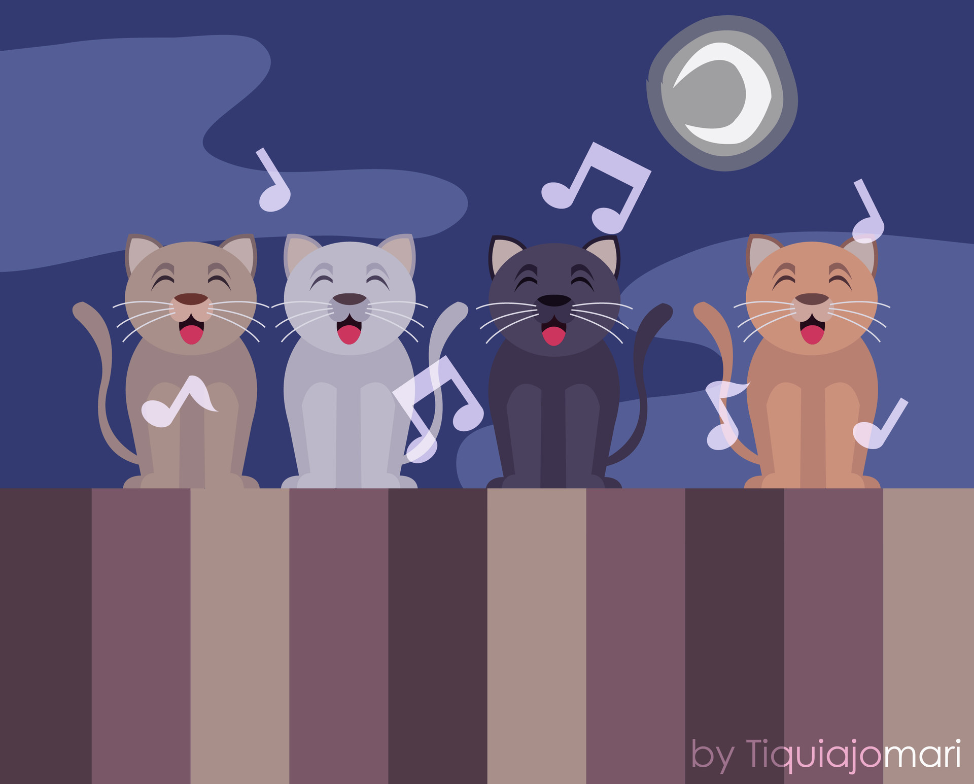 Artstation Singing Cats Jose Maria Tiquia