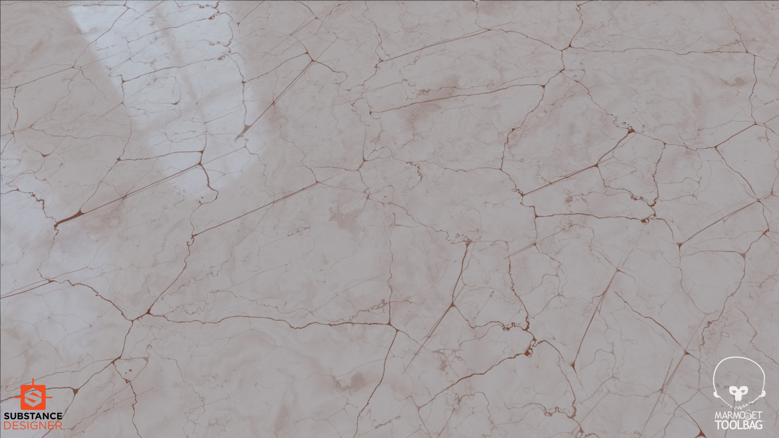 Marble Base and Cracks Colour Change