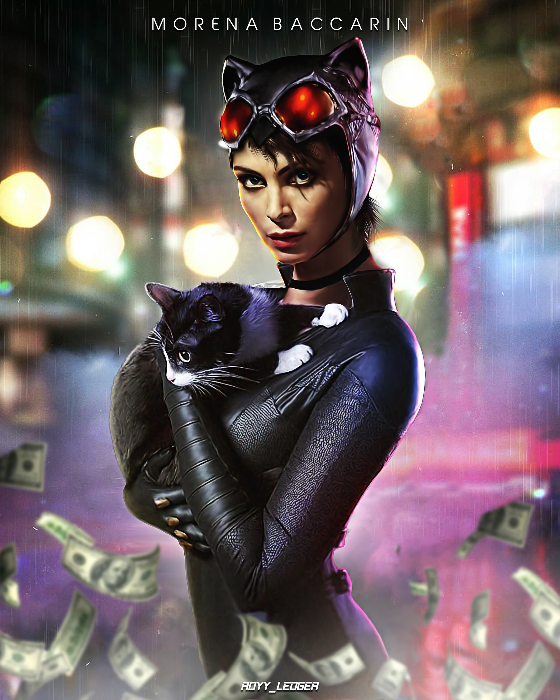 Royy Ledger - Morena Baccarin as Catwoman (Fan art) .