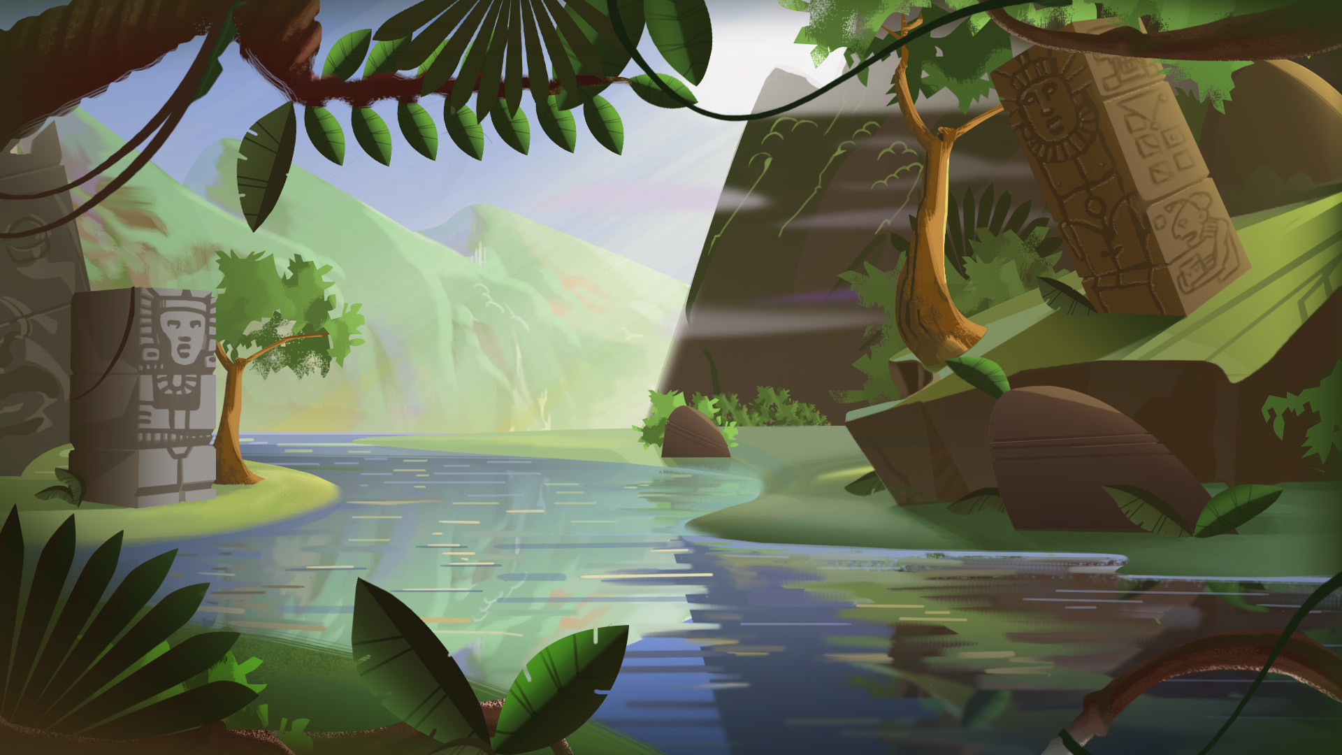 ArtStation - digital Jungle background