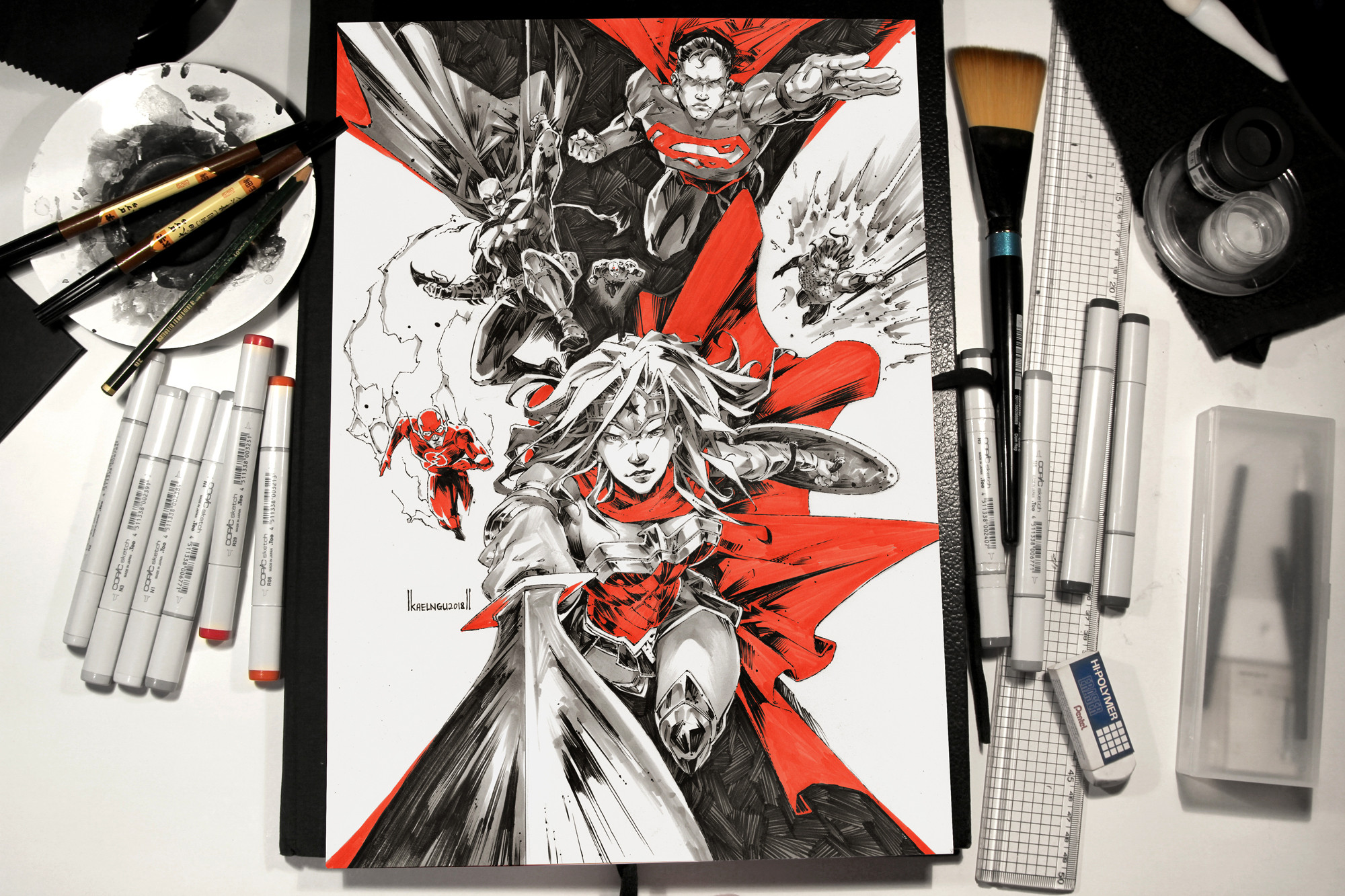 Artstation Justice League 1 Kael Ngu