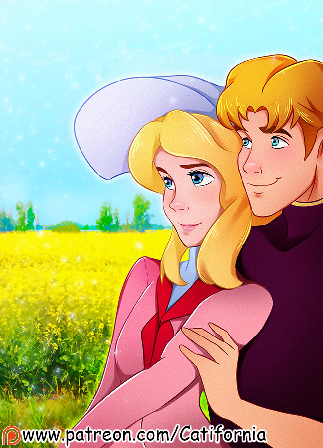 Artstation Commission Romantic Couple Looking At The Sky Cati