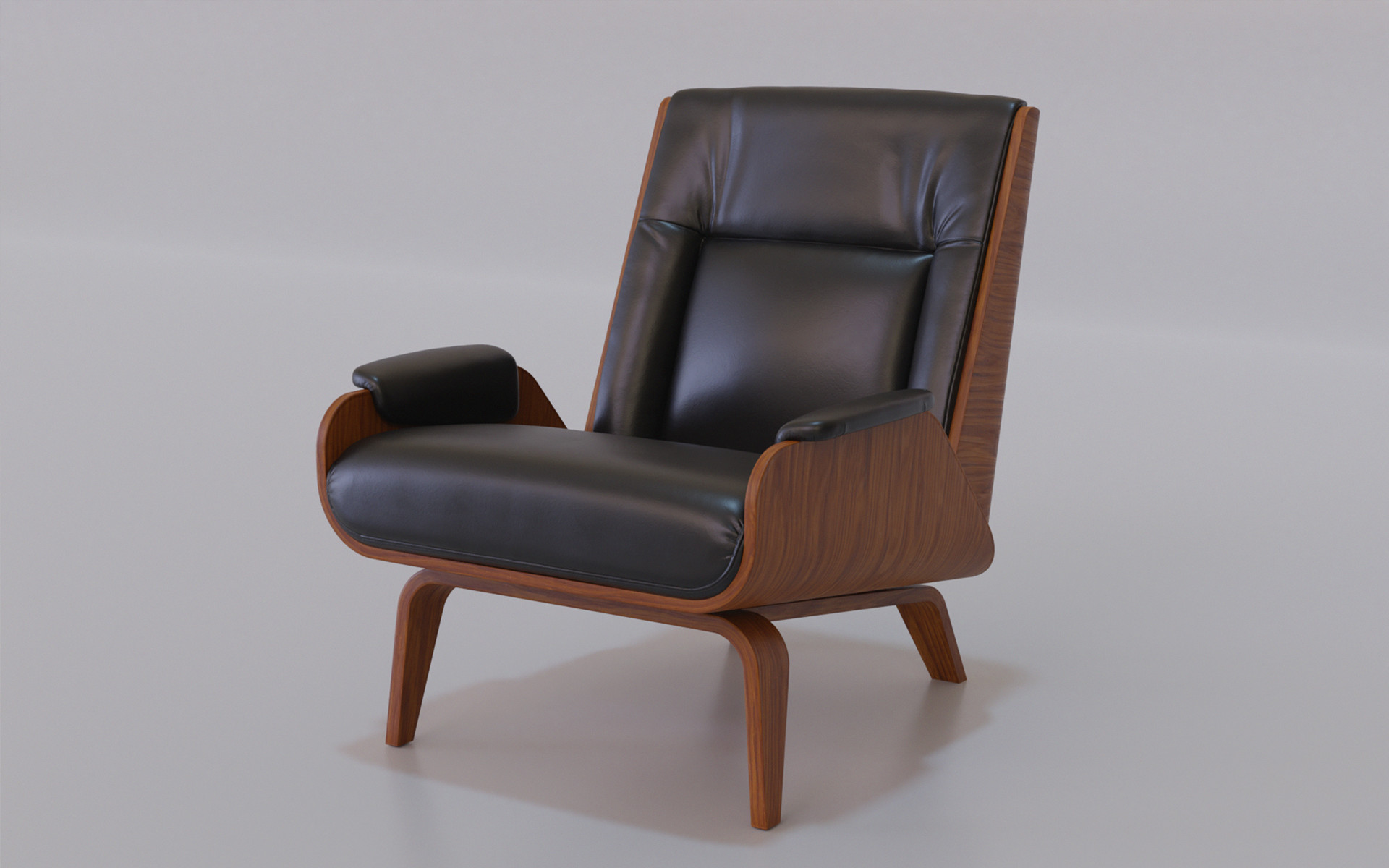 Paulo bent store lounge chair