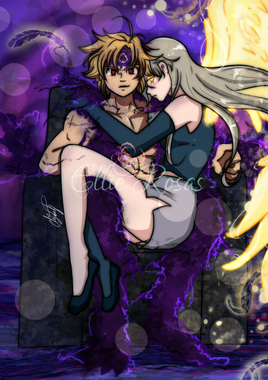 Artstation Meliodas And Elizabeth Elizabeth Rosas