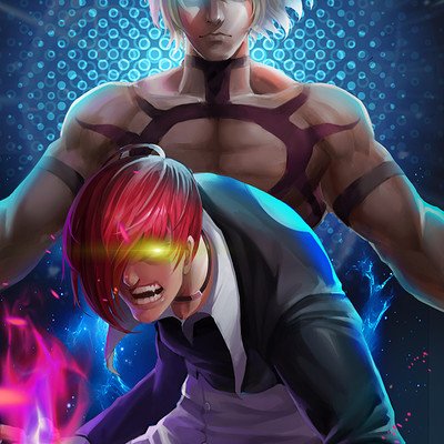 ArtStation - Iori Yagami Orochi rage”