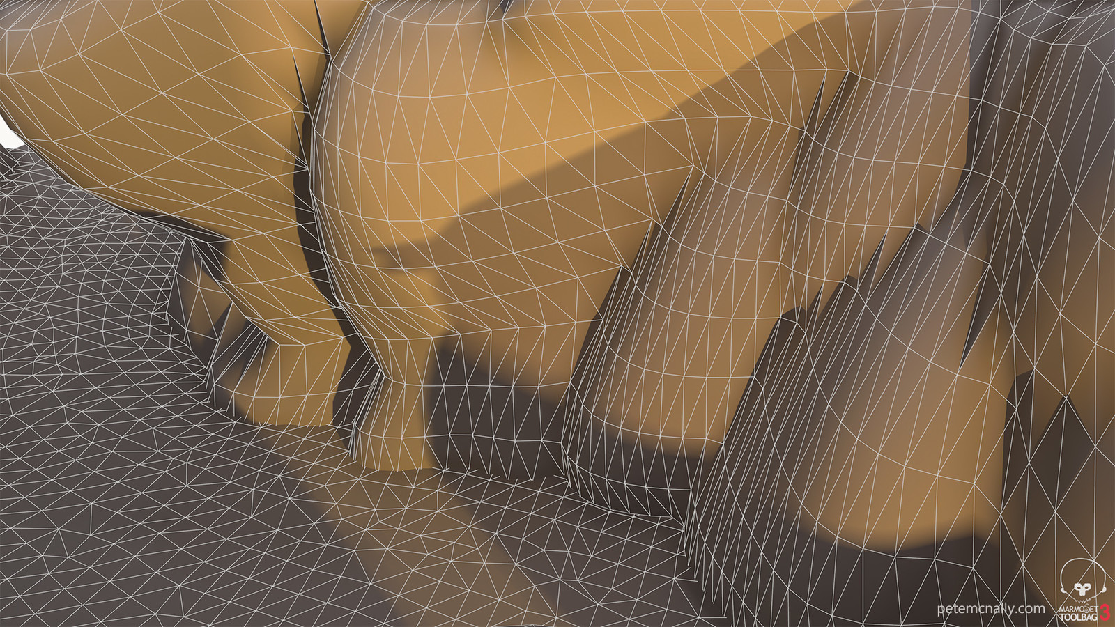 Context render, just the low poly geometry without textures