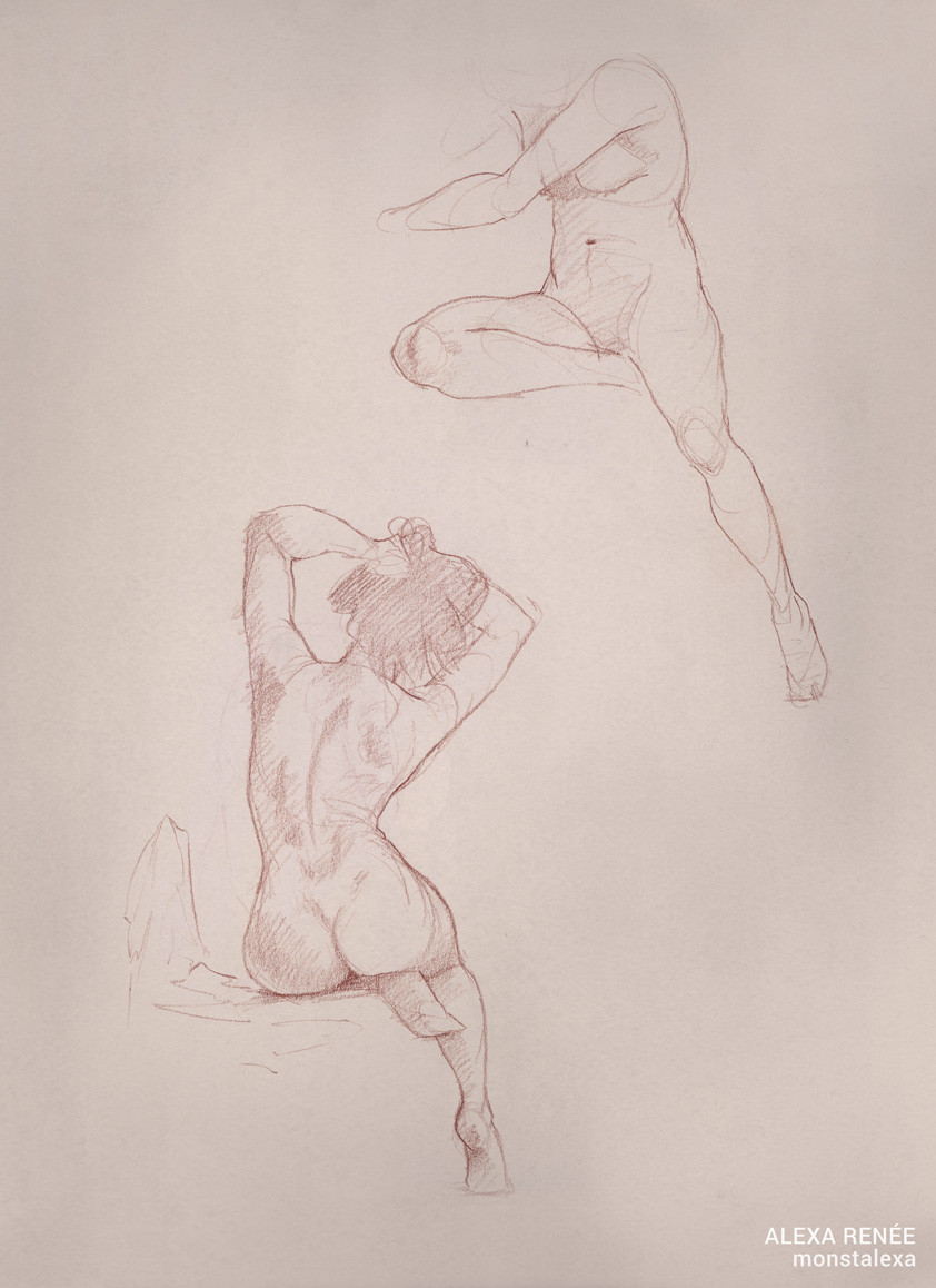 Artstation Figure Drawing Practice Alexa Renee