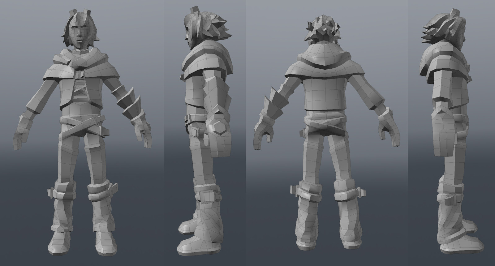 Ezreal Companion for Torchlight II Model Wireframe