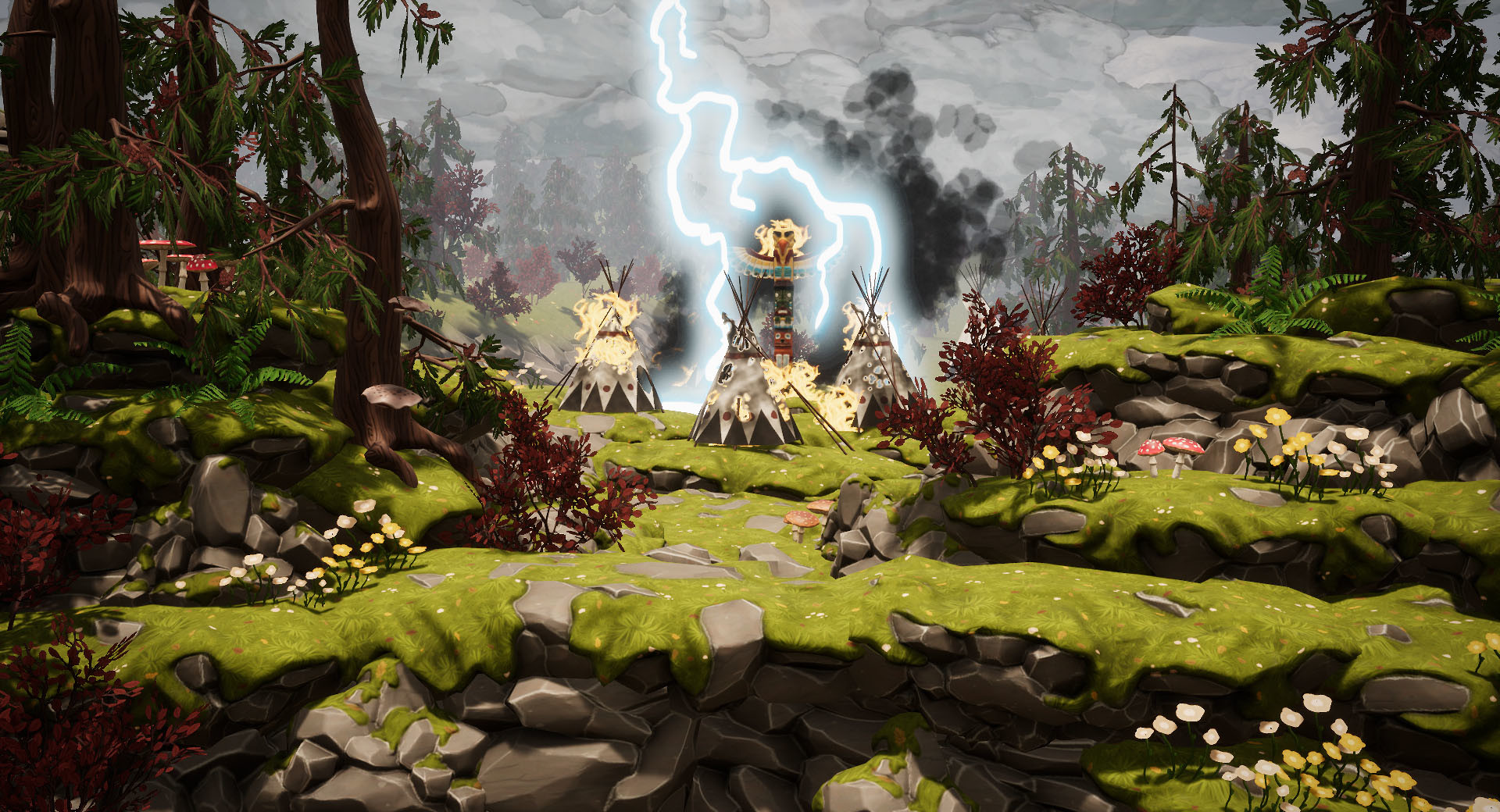 Artstation Wanagi 3d Side Scroller Gabriel Dreher