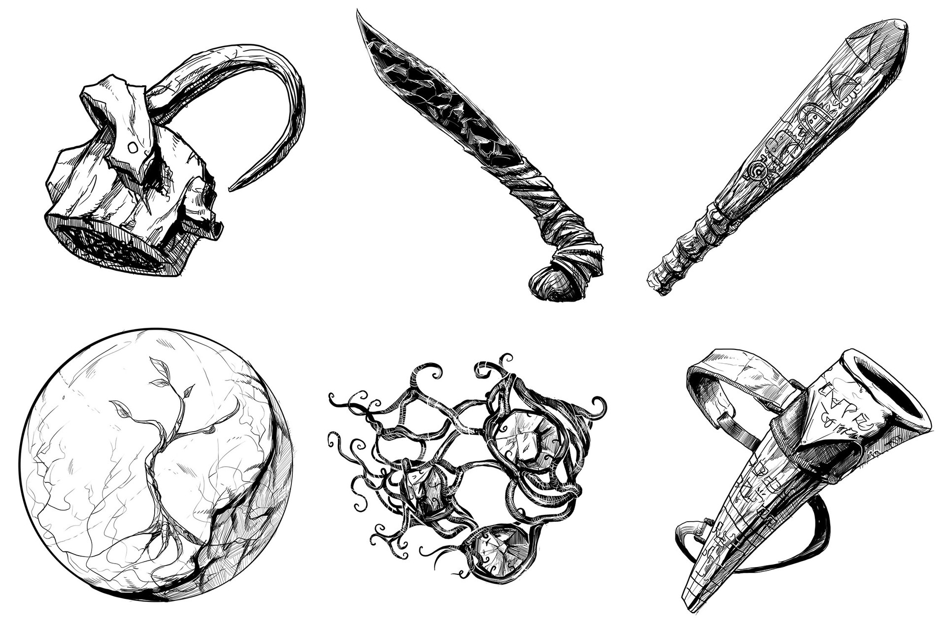 ArtStation Swordfish Island Inks