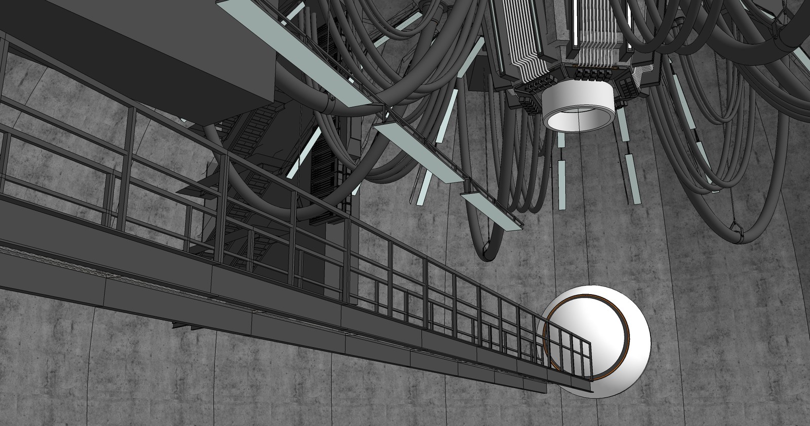 Raw SketchUp view... pretty ugly.