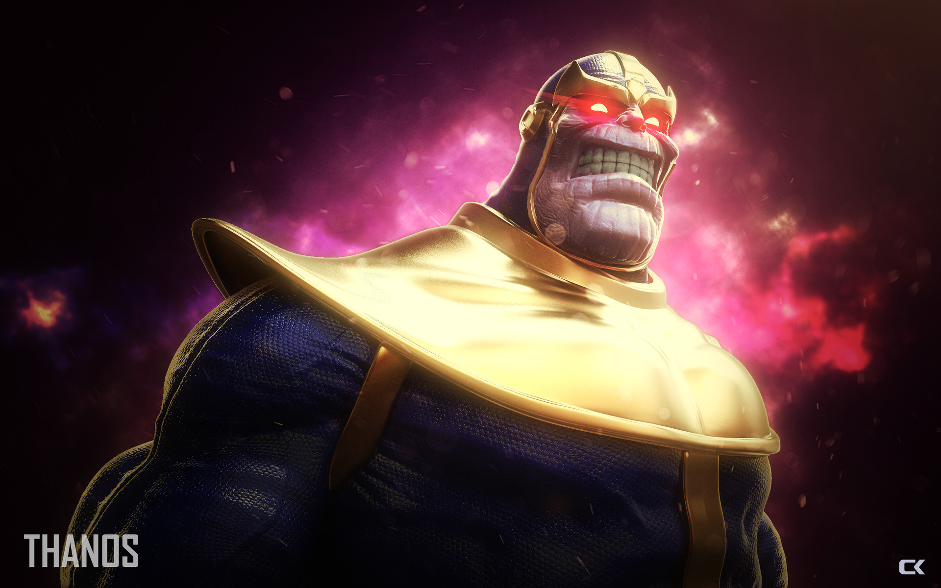Artstation Old School Thanos Carlos Rueda